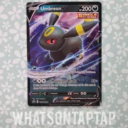 Pokemon Card Umbreon V SWSH203 Black Star Promo Sword Shield V Heroes Tin LP - Image 1