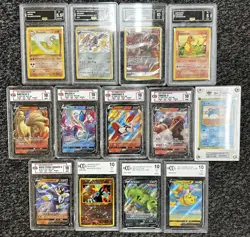13 Graded Pokemon Card Lot! 1st Edition! Shadowless! Ultra Rares! - Image 1