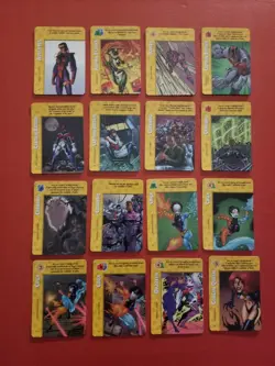 FLEER X-MEN OVERPOWER CCG GAMES CARDS LOT OF 132 DIFFERENT CARDS - NM - Image 2