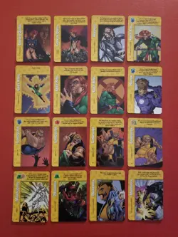 FLEER X-MEN OVERPOWER CCG GAMES CARDS LOT OF 132 DIFFERENT CARDS - NM - Image 3