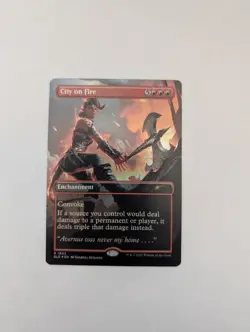 City on Fire (Rainbow Foil) Secret Lair Drop Foil - Image 1