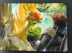 Gysahl Greens Art Series #10/53 Final Fantasy MTG (Gold Stamp Sig) - Image 1