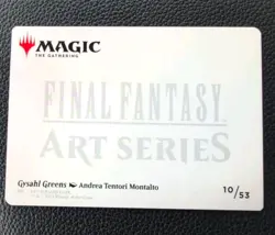 Gysahl Greens Art Series #10/53 Final Fantasy MTG (Gold Stamp Sig) - Image 2
