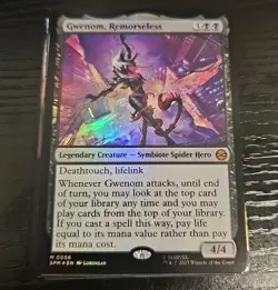 Foil Gwenom, Remorseless M/NM Magic MTG Marvel's Spider-man - Image 1