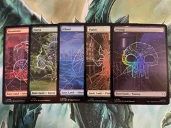 Magic The Gathering - Marvel's Spider-Man Full Art Basic Land (Foil) set NM/M - Image 1
