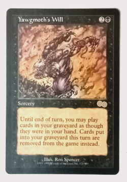 MTG Yawgmoth's Will #171 | Urza's Saga | NM- Never Played | Magic: The Gathering - Image 1