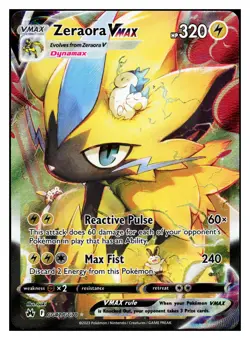 Pokemon Zeraora VMAX GG42/GG70 Crown Zenith Ultra Rare - Image 1