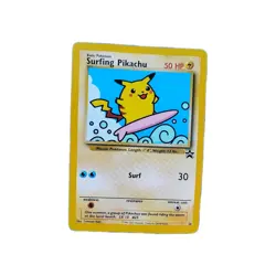 Pokemon Surfing Pikachu 28 Black Star Promo Vintage WOTC - Image 1