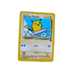 Pokemon Surfing Pikachu 28 Black Star Promo Vintage WOTC - Image 2