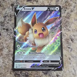 Eevee V SWSH065 Black Star Promo 2020 Sword & Shield Pokemon Card NM - Image 1