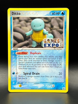 🔥GAMES EXPO (Ditto- Squirtle) Ex Delta Species 64/113-Rare Pokemon Promo NM+ - Image 1