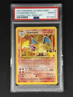 DAMAGED - PSA 10 Charizard Celebrations Classic Collection Base Set 4/102 *READ* - Image 3