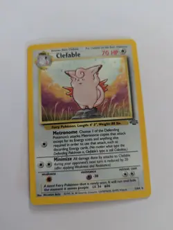 Pokemon Card Clefable 1/64 Jungle Set Holo Rare - Image 1