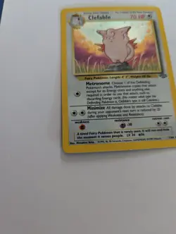 Pokemon Card Clefable 1/64 Jungle Set Holo Rare - Image 4
