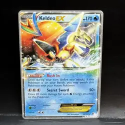 Keldeo EX 49/149 Non-Holo Rare Pokemon TCG World Championships 2013 LP - Image 1