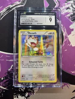 Meowth - (Toys R Us Promo) 053/083 Pokemon Generations Holo Pokemon CGC 9 - Image 1