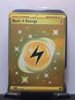 Pokemon TCG Basic Lightning Energy Scarlet & Violet-Base Set 257/198 Holo Hyper - Image 1