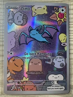 ZUBAT Ditto Genetic Mystery 1ST PRINT FAN ART After Skool Hobby Pokemon MINT - Image 1