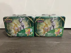 Pokemon Arceus Collectors Chest Lunchbox Tin Spring 2022 Edition Sealed LOT OF 2 - Image 1