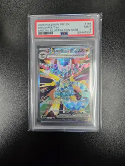 Pokemon Prismatic Evolutions #165/131 Dragapult EX 2025 PSA 9 - Image 1