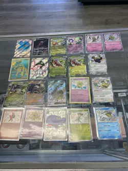Lot Of 21 Pokemon TCG Paldean Fates 10 Shiny Plus Mix Of EX And Full Arts - Image 1