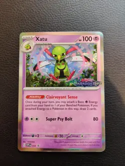 Pokemon TCG - Xatu Stamped Paradox Rift Black Star Promo SVP 059 - Image 1