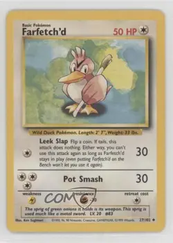 Farfetch'd Pokemon Base Set #27 1999 - Image 1