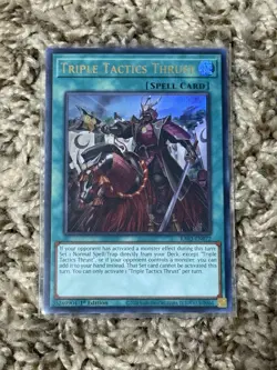 Yu-Gi-Oh! Triple Tactics Thrust (RA03-EN072) 1st Edition Ultra Rare NM - Image 1