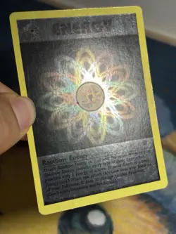 Rainbow Energy WotC League Promo Vintage Championship Pokemon Rare Holo Card LP - Image 4