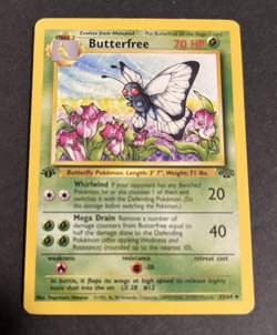 Pokemon Card - Butterfree #33/64 Jungle 1ST FIRST EDITION Uncommon LP F/S - Image 1