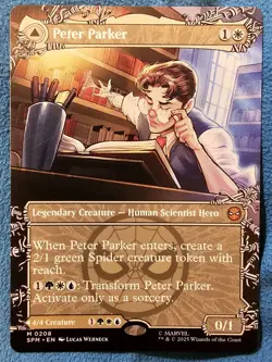 MTG Spiderman Peter Parker/Amazing Spider-Man 10 Mythic Regular Single Card - Image 1