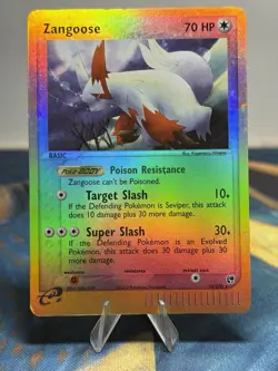 Zangoose 14/100 Ex Sandstorm Holo E-Reader Reverse Holo Vintage Pokemon Card MP - Image 1