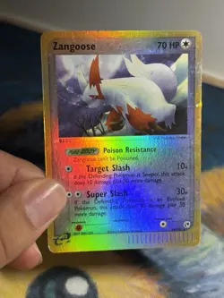 Zangoose 14/100 Ex Sandstorm Holo E-Reader Reverse Holo Vintage Pokemon Card MP - Image 3