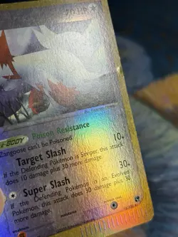 Zangoose 14/100 Ex Sandstorm Holo E-Reader Reverse Holo Vintage Pokemon Card MP - Image 4