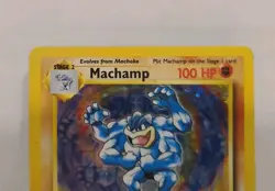 Pokemon TCG Machamp Holo 1st Edition Starter Set Rare Holo Card Base Set MP - Image 2