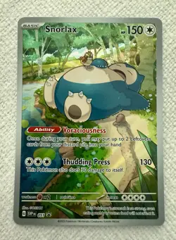Pokemon TCG Snorlax Promo Scarlet & Violet 151 Black Star Holo Card #051 - Image 1