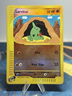 Larvitar 116/165 Reverse Holo E Reader Series Expedition Pokemon Card - Image 1
