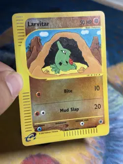 Larvitar 116/165 Reverse Holo E Reader Series Expedition Pokemon Card - Image 3