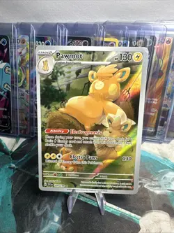 Pokemon Pawmot TCG Scarlet & Violet Base Set Holo Illustration Rare Card 209/198 - Image 1