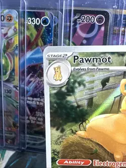 Pokemon Pawmot TCG Scarlet & Violet Base Set Holo Illustration Rare Card 209/198 - Image 2
