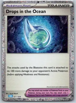 Drops in the Ocean 021/034 Trading Card Game Classic NM - Image 1