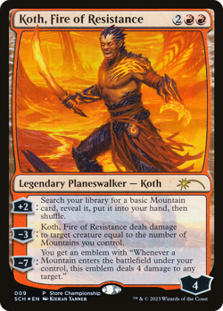 Koth, Fire of Resistance (Store Championship) FOIL PROMO NM Rare CARD ABUGames - Image 1