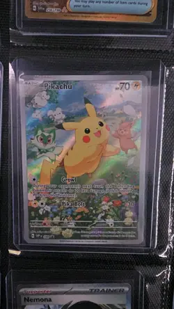 Pokemon Pikachu TCG SVP 088 Black Star Promo Card Paldea Adventure Chest - Image 1