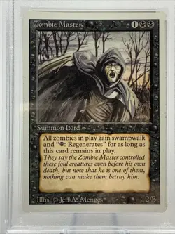 PSA 8 - 1994 ZOMBIE MASTER - Revised Graded MTG Magic the Gathering Card - Image 3