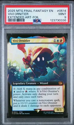 Vivi Ornitier MTG Magic the Gathering Final Fantasy 2025 PSA 9 Mint - Image 1