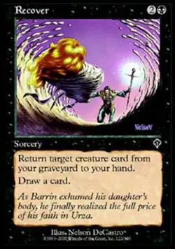 Recover -Foil Medium Play MTG Invasion - Image 1