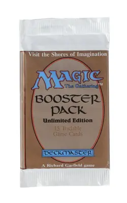 Magic MTG Unlimited Booster Pack Incredibly Rare Vintage WOTC Sealed - Image 1