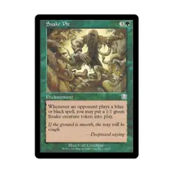 WOTC MtG Mercadian Masques Snake Pit (U) (Foil) NM - Image 1