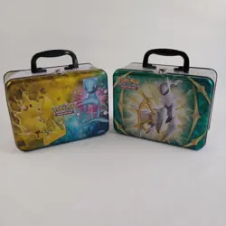 Pokemon Collectors Chest X2 Tin Lunchboxes/Tin Only No Cards Mew Pikachu - Image 1