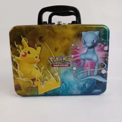 Pokemon Collectors Chest X2 Tin Lunchboxes/Tin Only No Cards Mew Pikachu - Image 3